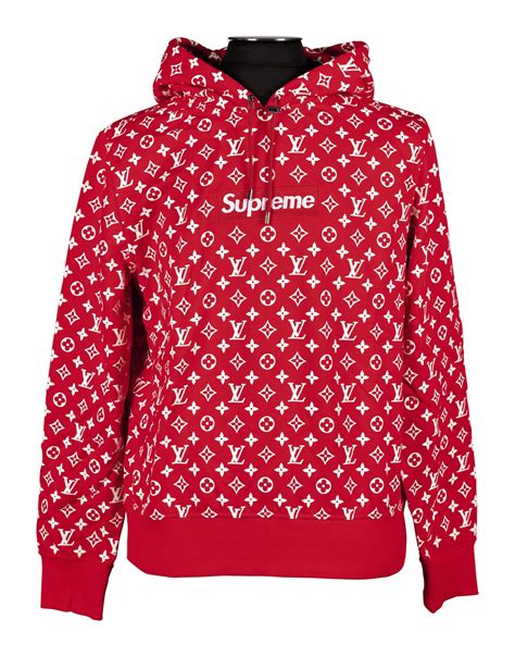 supreme louis vuitton hoodie material